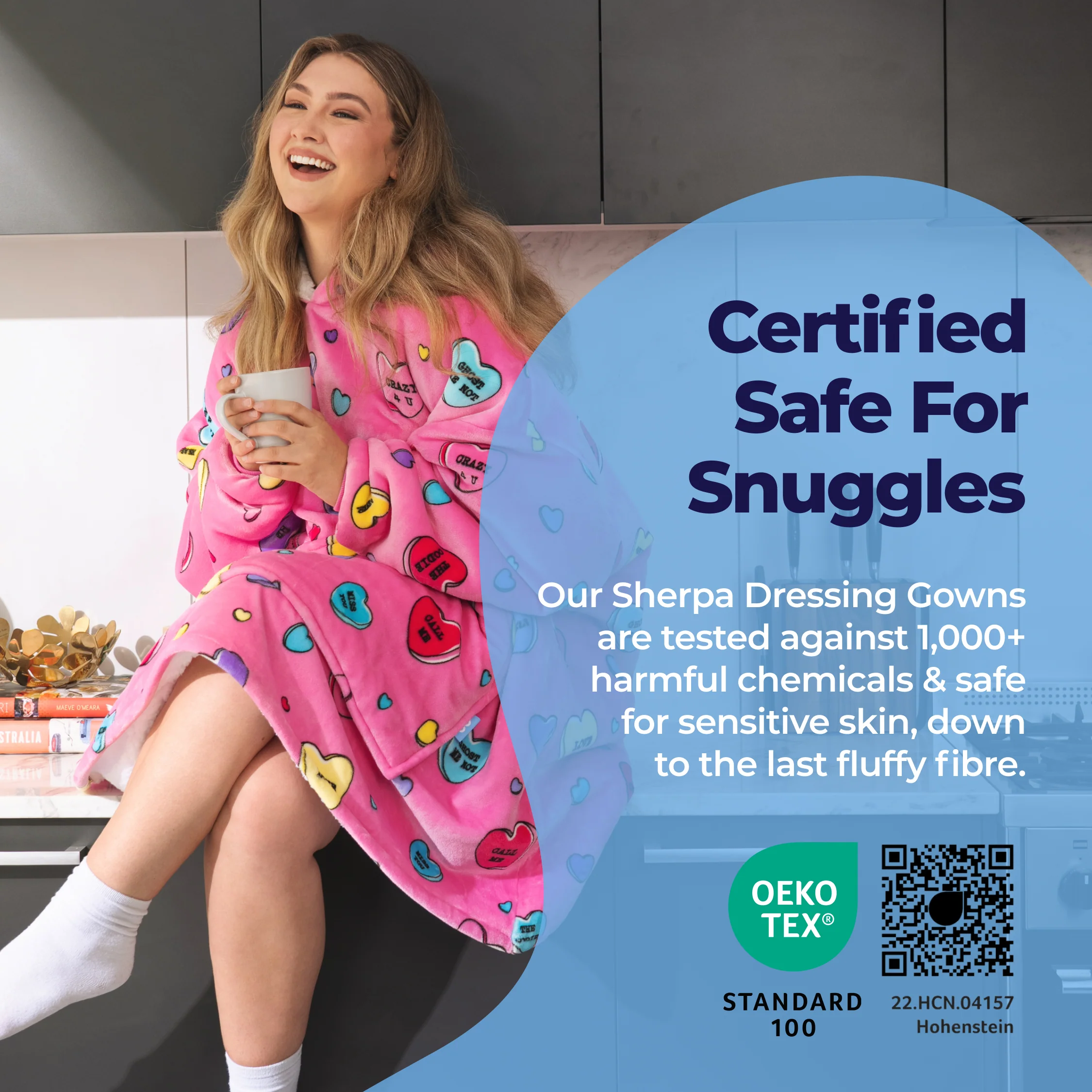 HypeHoodies™️Wohlfühldecke Schwarz