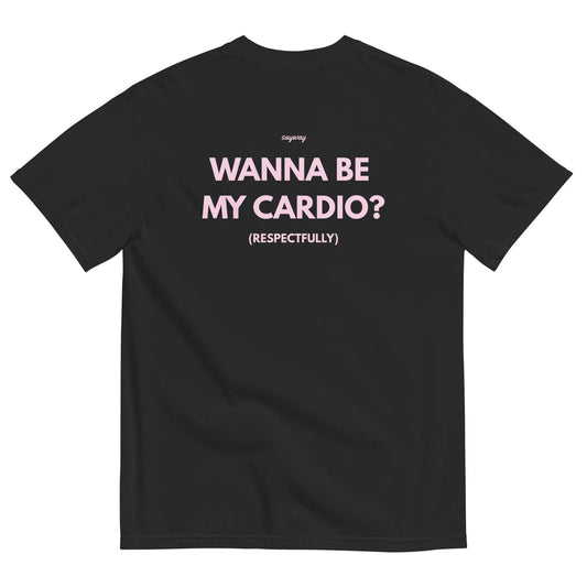 HypeHoodies™ - WANNA BE MY CARDIO? (SCHWARZ)