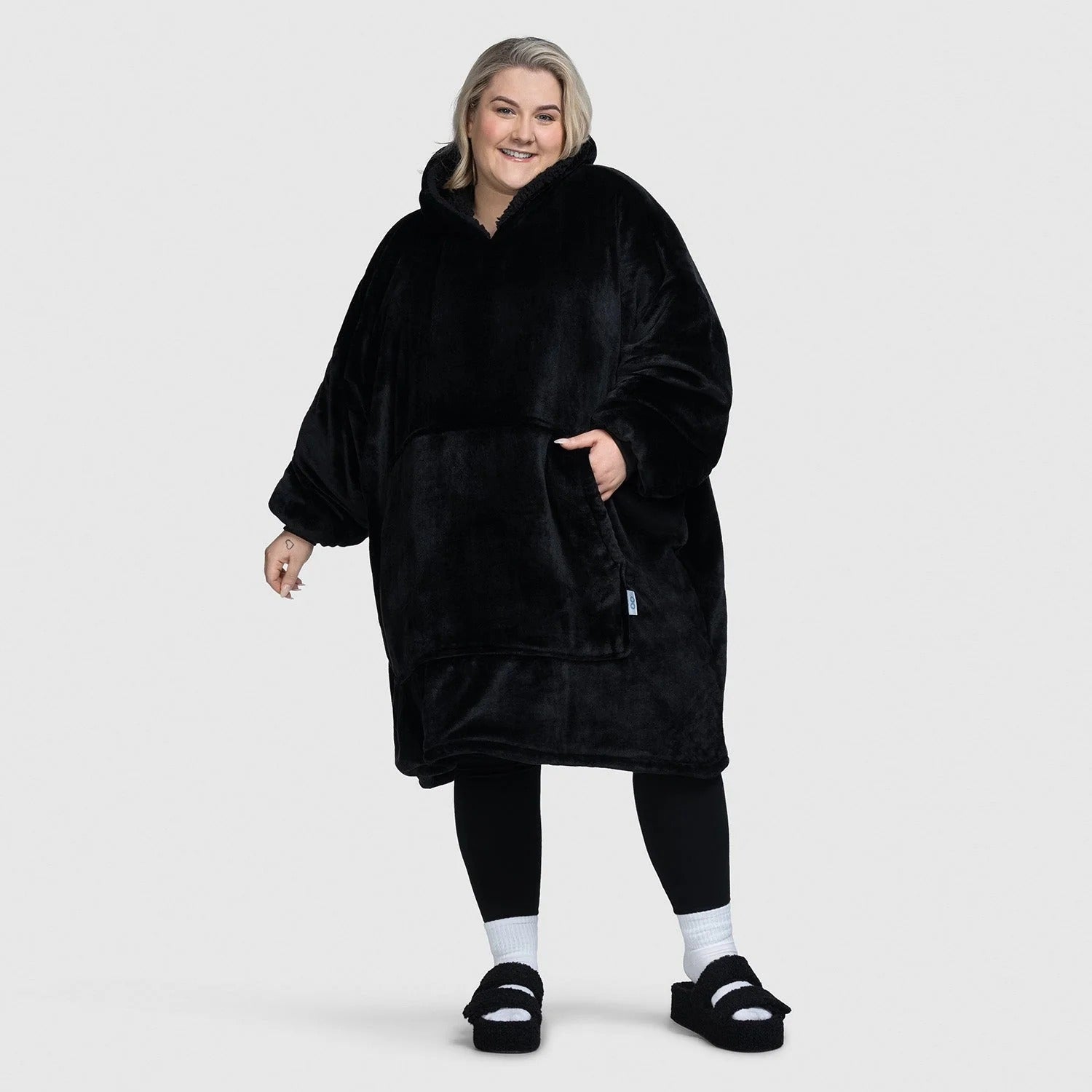 HypeHoodies™️Wohlfühldecke Schwarz